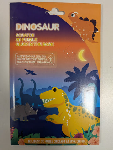 Dinosaur 3D scratch puzzle